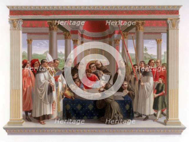 'Obsequies of St Francis', 1482-1485 (1870). Artist: Franz Kellerhoven