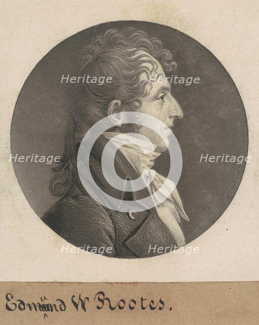 Edmund Wilcox Rootes, 1808. Creator: Charles Balthazar Julien Févret de Saint-Mémin.