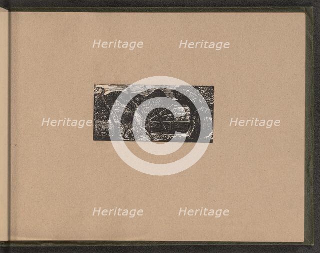 Shepherd Chases away Wolf, 1821. Creator: William Blake.