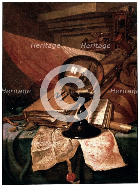 'Vanitas', 17th century. Artist: Vincent Laurentz van der Vinne I