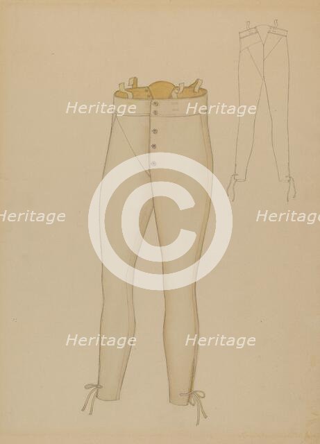 Trousers, c. 1937. Creator: Henry De Wolfe.