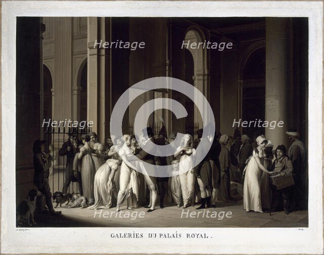 Galeries du Palais-Royal, 1809. Creator: Louis Leopold Boilly.