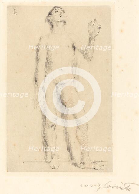 Jünglingsakt (Young Male Nude), 1905. Creator: Lovis Corinth.