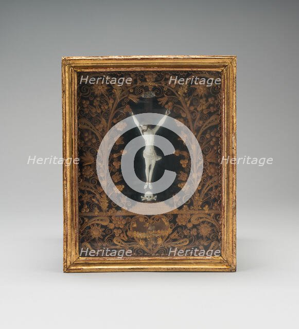 Crucifix, France, Early 18th century. Creator: Verres de Nevers.