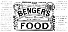 Advertisement for Benger’s Food, 1890. Creator: Unknown.