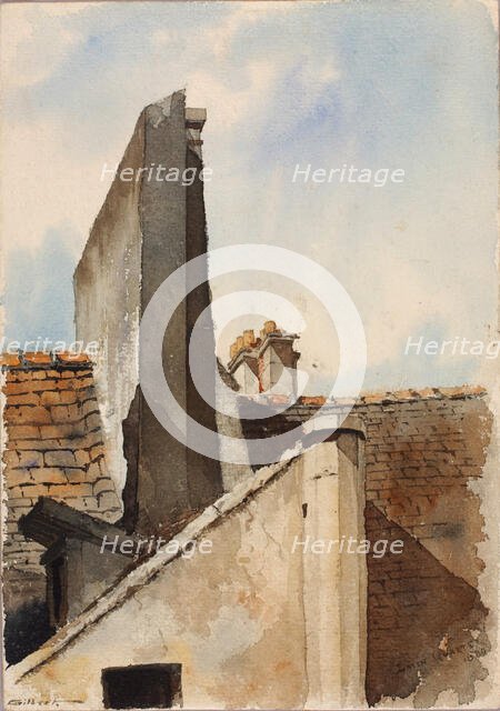 Latin Quarter, Paris, 1880. Creator: Cass Gilbert.