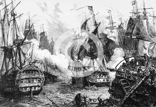 'Sea-Fight Off Trincomalee', c1891. Creator: James Grant.