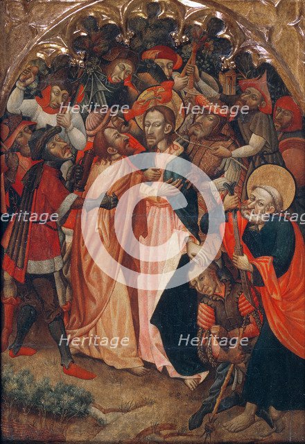 The Kiss of Judas. Artist: Master of Retascón (active ca 1410-1425)