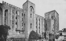 'Avignon. - Popes Palace St. Jean and Trouillas Towers (West Front)', c1925. Artist: Unknown.