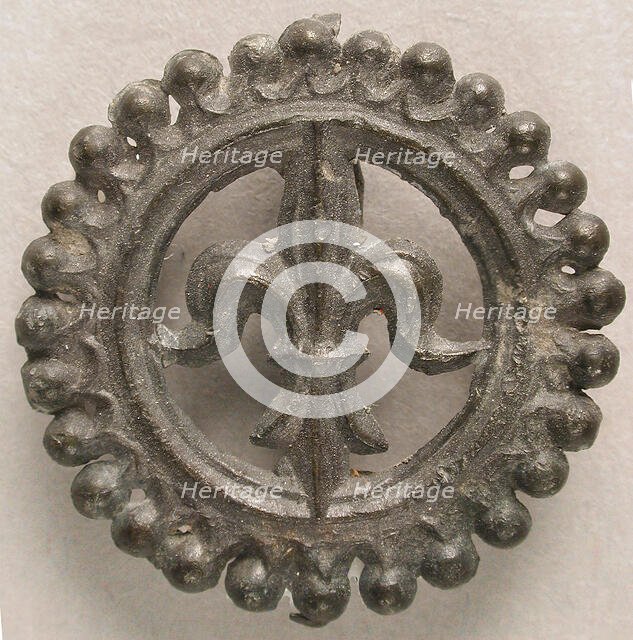 Badge with Lily of Purity, British, 14th-15th century. Creator: Unknown.