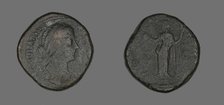 Sestertius (Coin) Portraying Lucilla, 164. Creator: Unknown.