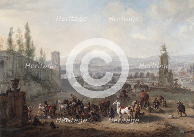 'The Return from the Chase', c1650s. Creator: Philip Wouverman.