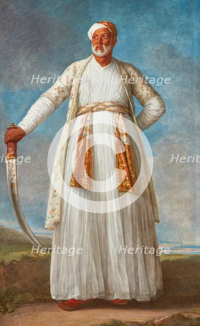 Portrait of Muhammad Dervish Khan, ambassador to the French court sent by Tipu Sultan  , 1788. Creator: Vigée Le Brun, Louise Élisabeth (1755-1842).