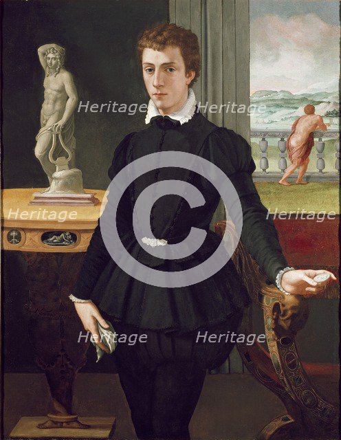 Portrait of a young Man, post 1560. Artist: Alessandro Allori.
