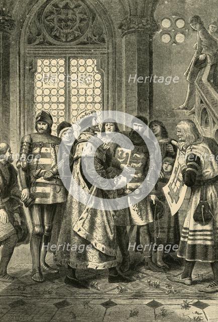 'Duke Rudolf IV as Founder of the Stephen Cathedral', (c1360), 1890.   Creator: Unknown.