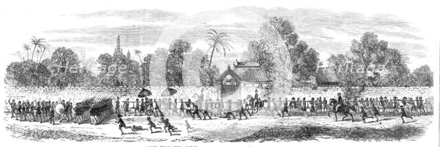 Admiral King's visit to the King of Siam at Bangkok: procession...to the Palace, 1865. Creator: Unknown.