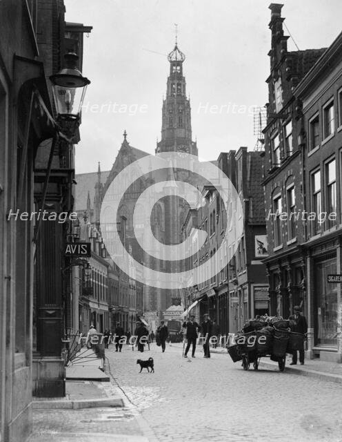 Street scene, Haarlem, the Netherlands, 1906-1917. Creator: George Crombie.