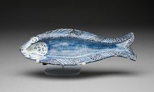 Herring Dish, Delft, c. 1740. Creator: Delftware.