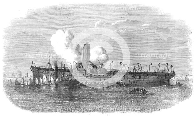 Remains of the Dutch steamer Willem III., burnt off the Isle of Wight, 1871. Creator: Unknown.