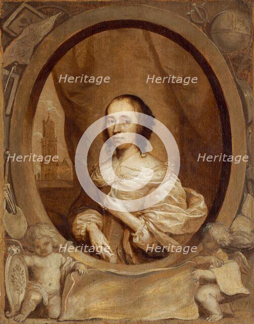 Anna Maria van Schurman, 1657. Creator: Cornelis Janssens van Ceulen.