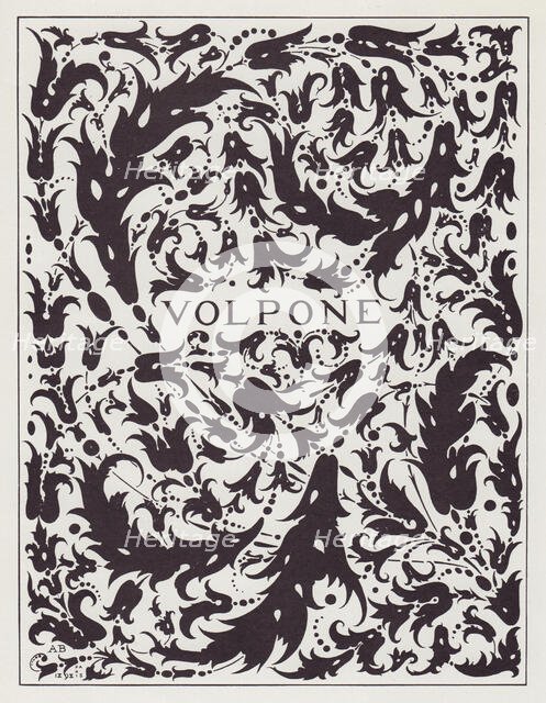 Cover Design to Volpone by Ben Jonson, 1898. Creator: Aubrey Beardsley.