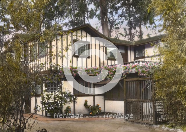 "Inellan," Walter Douglas house, Channel Drive, Montecito, California, 1917. Creator: Frances Benjamin Johnston.
