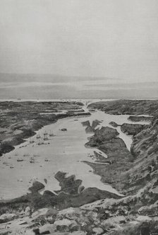 Spanish-American War (1898): entrance and bay of Santiago de Cuba, Cuba, 1898.  Creator: Enrique Laporta Valor.