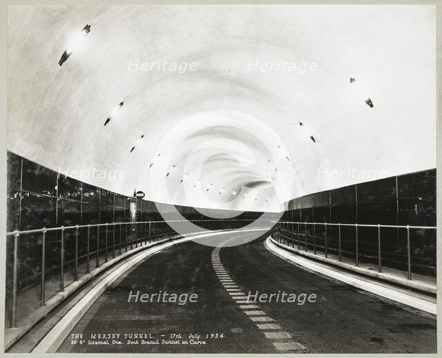 Queensway Tunnel, Liverpool, 1934. Creator: Stewart Bale Limited.
