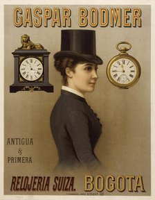 Gaspar Bodmer. Relojeria suiza. Bogota , 1890. Creator: Anonymous.