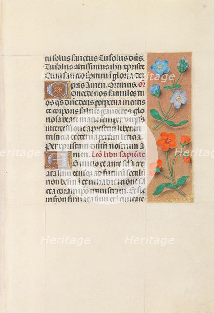 Hours of Queen Isabella the Catholic, Queen of Spain: Fol. 90r, c. 1500. Creator: Master of the First Prayerbook of Maximillian (Flemish, c. 1444-1519); Associates, and.