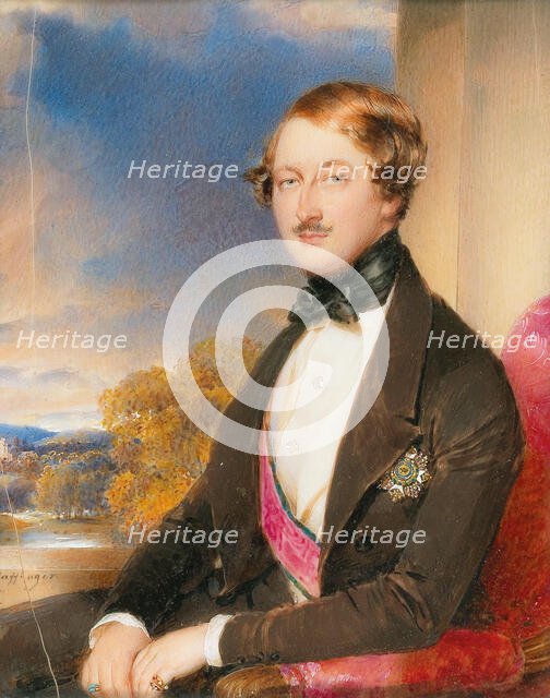 Portrait of Count Anton Karl Palffy von Erdöd (1793-1879). Creator: Daffinger, Moritz Michael (1790-1849).
