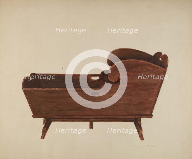 Cradle, c. 1937. Creator: Leonard Battee.