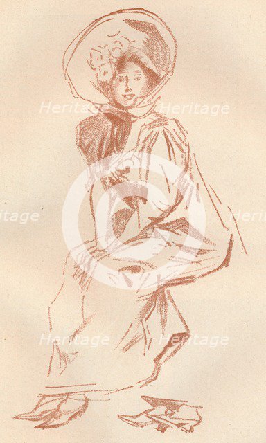 'Drawing in Sanguine', c1900 (1903-1904). Artist: Jules Cheret.