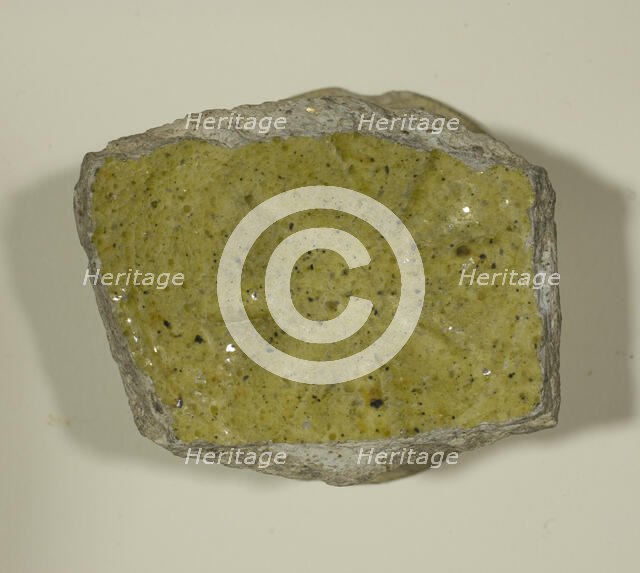 Fragment of a Bowl, 13th-14th century. Creator: Unknown.