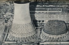 Electrical Power Station at Water Orton, Hams Hall, near Birmingham, 1928. Artist: Unknown
