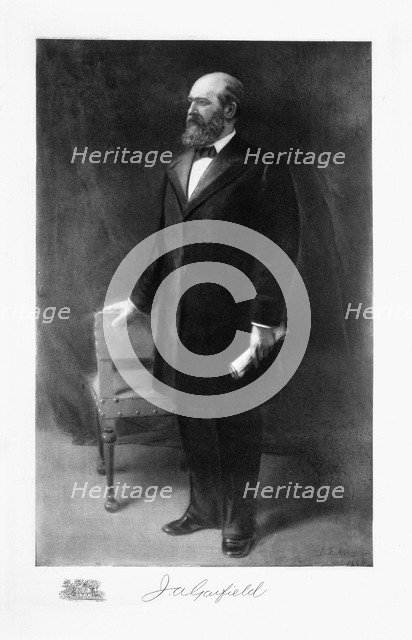 James A Garfield, 20th President of the United States of America, (1901). Artist: Unknown