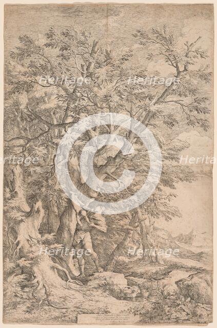 The Rescue of the Infant Oedipus, 1663. Creator: Salvator Rosa.