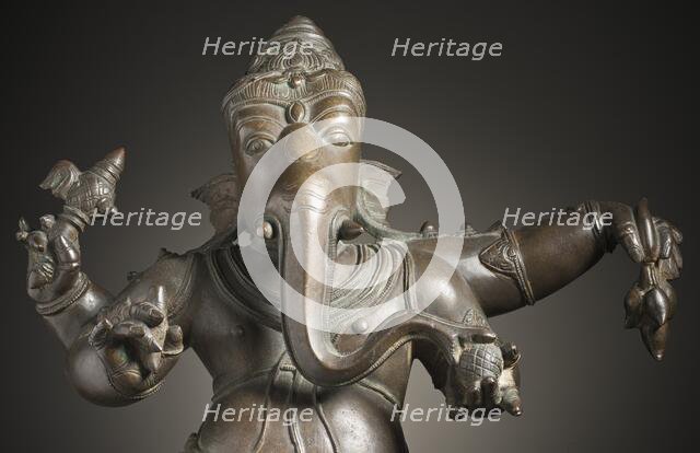 Dancing Ganesha, Lord of Obstacles, 16th-17th century. Creator: Unknown.