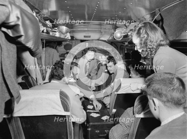 Portrait of Pete Rugolo and Bob Gioga, 1947 or 1948. Creator: William Paul Gottlieb.