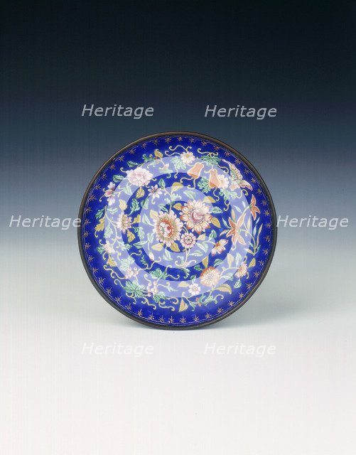 Canton enamel bowl, Daoguang period, Qing dynasty, China, 1820-1850. Artist: Unknown