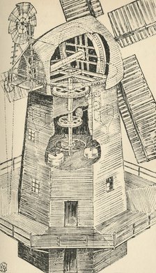 'A Smock Mill', (1931). Artist: Charles Henry Bourne Quennell.