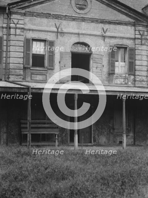 Rear wall of the old Ursuline convent, New Orleans, between 1920 and 1926. Creator: Arnold Genthe.