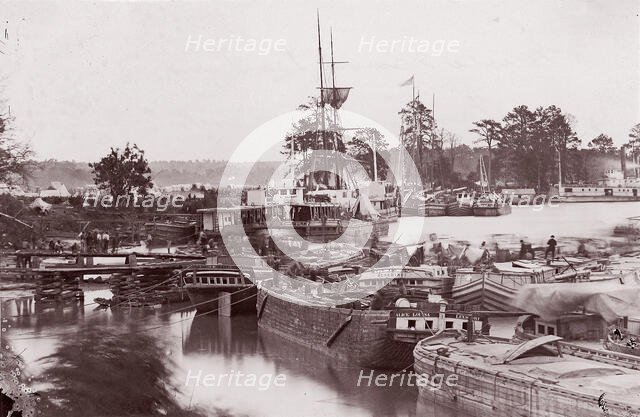 Winter Quarters, Fort Brady, ca. 1865. Creator: Unknown.