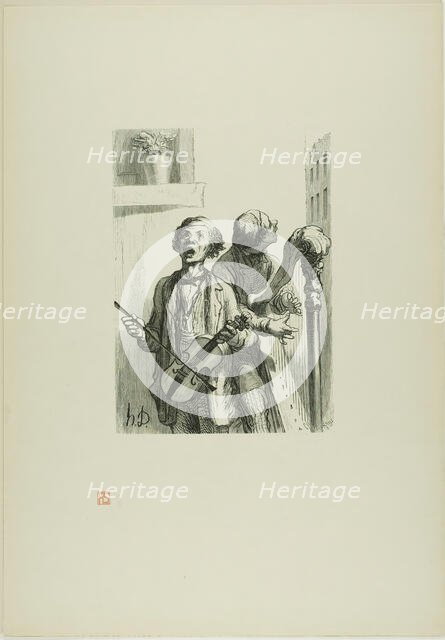 The Street Singers, 1862, printed 1920. Creator: Charles Maurand.