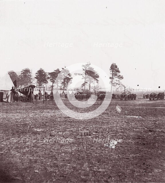 Artillery Camp, City Point, Virginia, 1861-65. Creator: Andrew Joseph Russell.