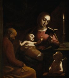 The Holy Family with John the Baptist as a Boy, ca 1578. Artist: Cambiaso (Cambiasi), Luca (1527-1585)