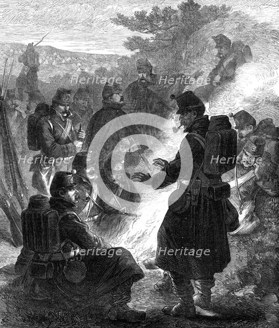 The Autumn Campaign: a reserve outlying picket, 1872. Creator: Unknown.