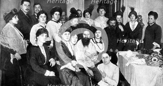 Grigori Rasputin, Russian peasant, holy-man and mystic. Artist: Unknown