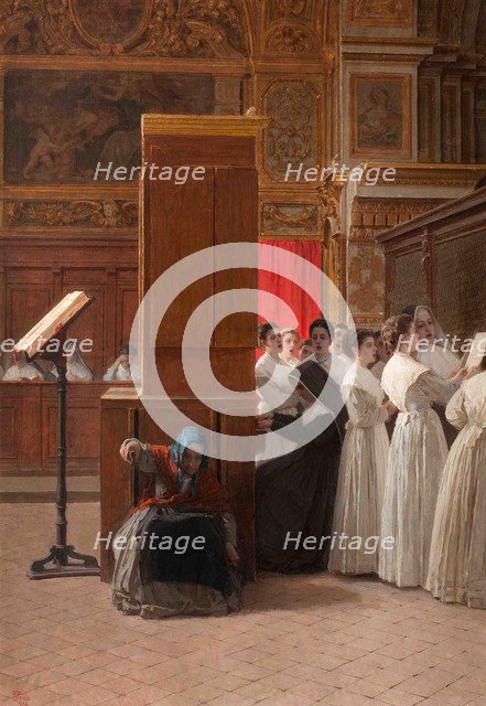 Church Choir. Artist: Toma, Gioacchino (1836-1891)