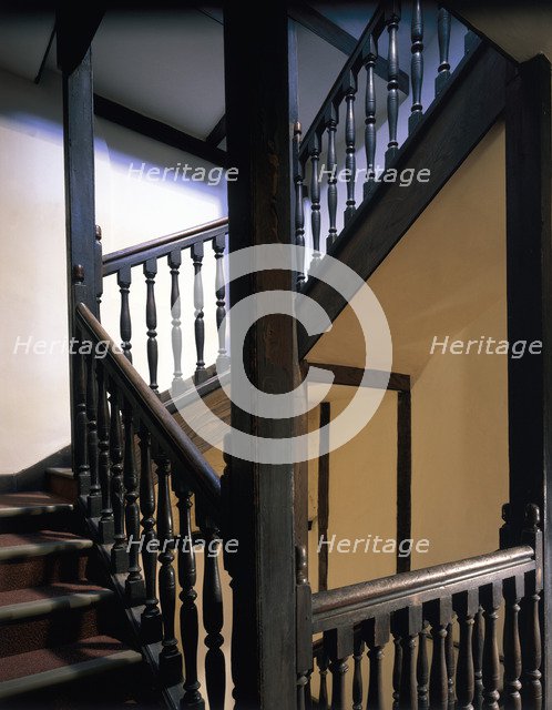 Staircase, Bessie Surtees House, Newcastle, Tyne & Wear, 1989. Artist: Unknown